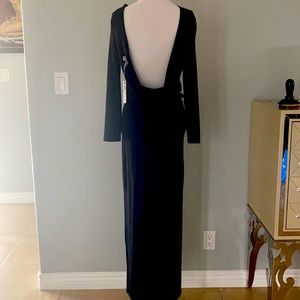 Long sleeve backless Asos Maxi Dress